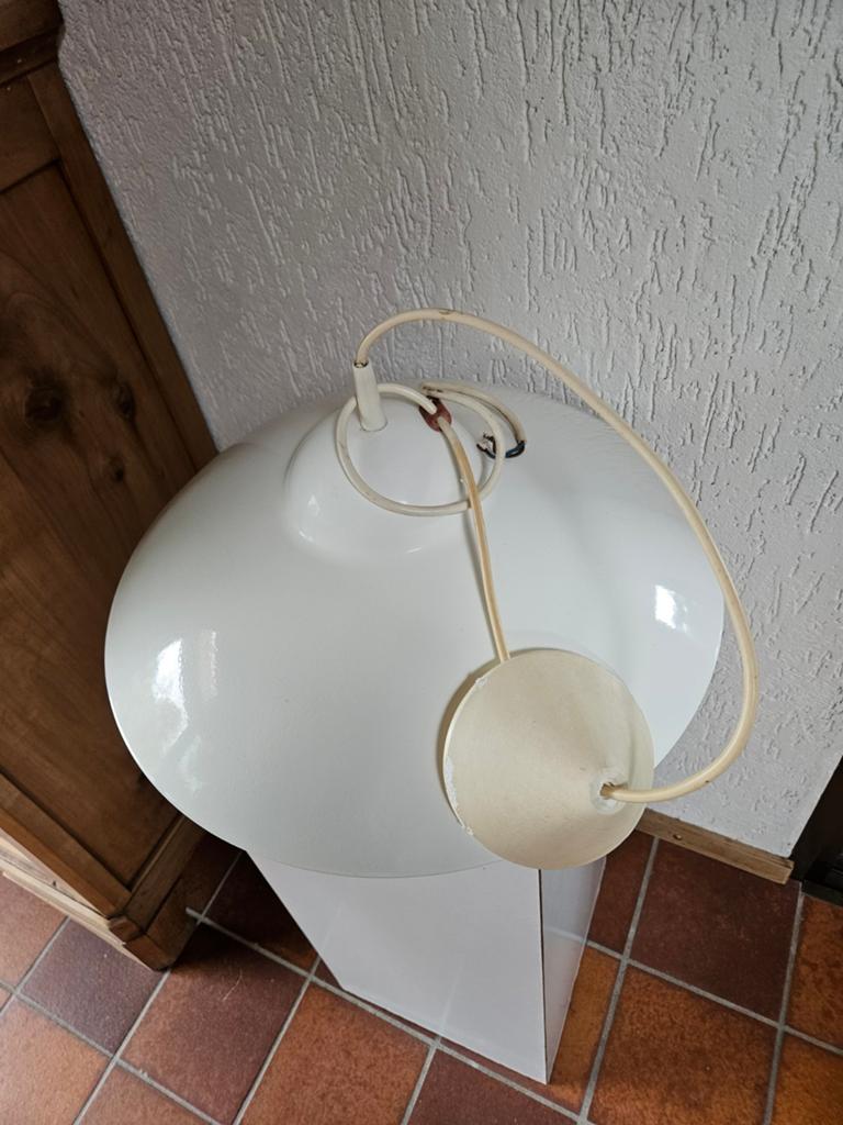 Vintage metalen UFO hanglamp - Ø 43 cm, Ophalen of Verzenden