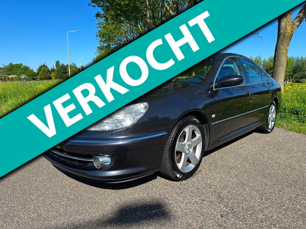 Peugeot 607 2.0 HDiF Pack dealer onderhouden|unieke km|nap, Auto's, Peugeot, Voorwielaandrijving, 136 pk, Zwart, 4 cilinders