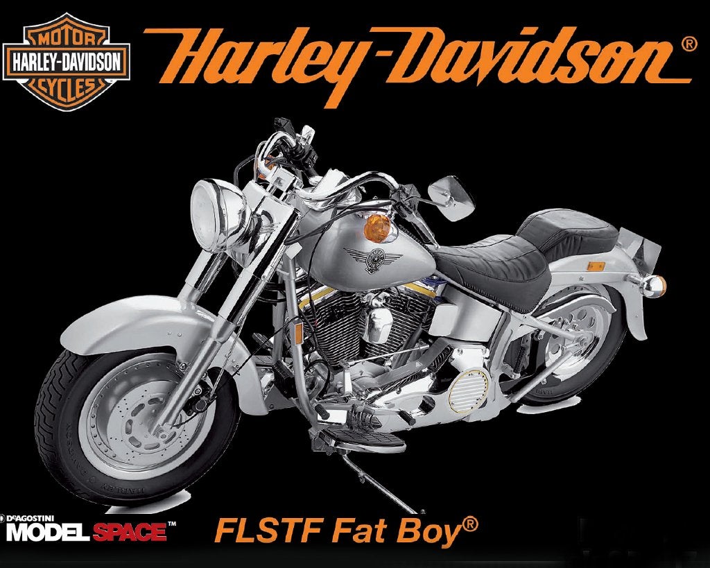 DeAgostini Harley-Davidson FLSTF Fat Boy 1990 schaal 1:4., Gebruikt, Ophalen, Overige merken, Groter dan 1:32