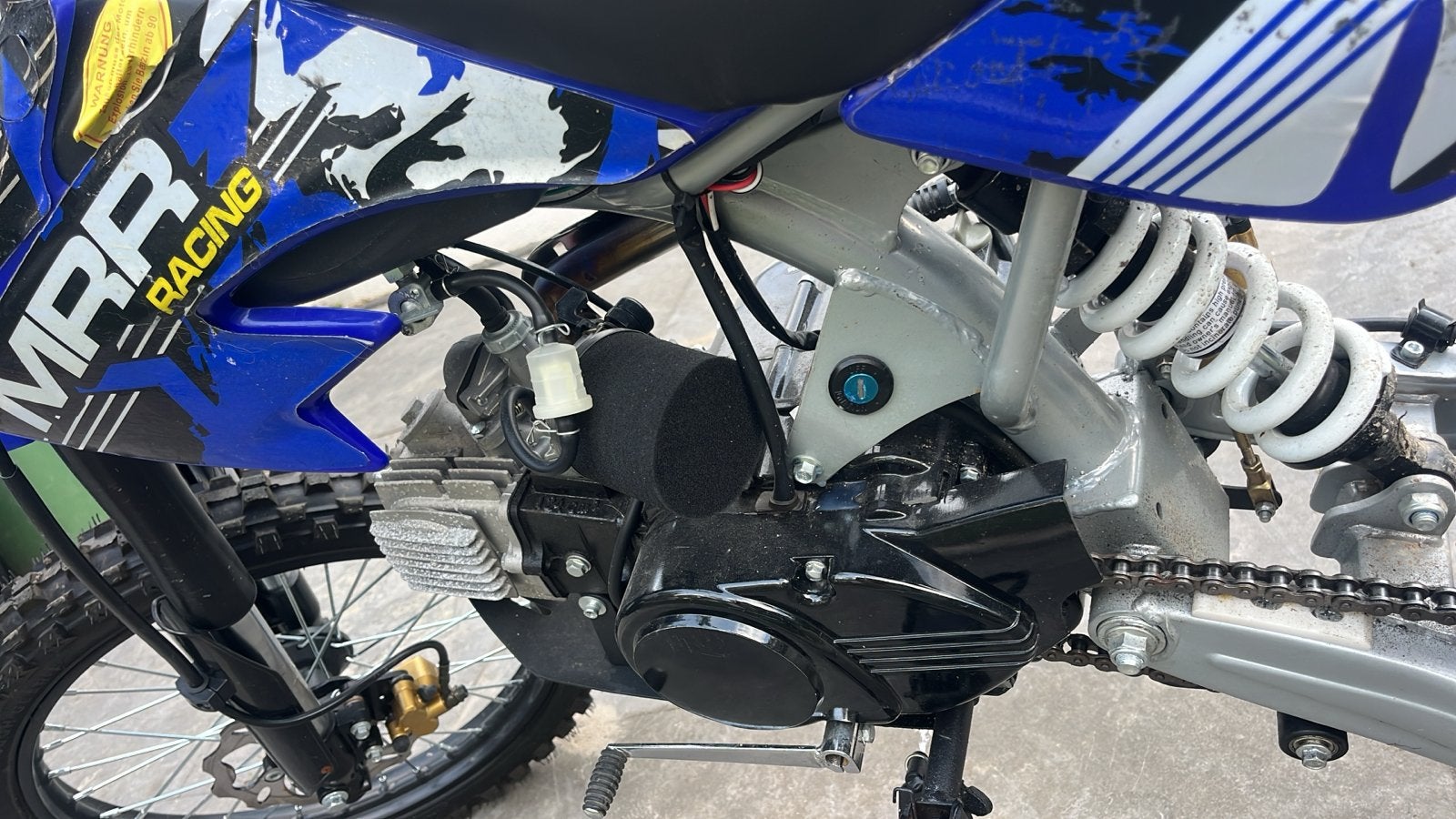 MRR Racing Pitbike - Blauw/Zwart, Fietsen en Brommers, Schijfrem, 125 cc, Ophalen of Verzenden, Pitbike
