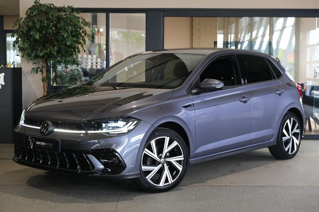 Volkswagen Polo 1.0 TSI DSG 2x R-Line Facelift IQ Led Matrix, Origineel Nederlands, Bedrijf, Grijs, Zilver of Grijs