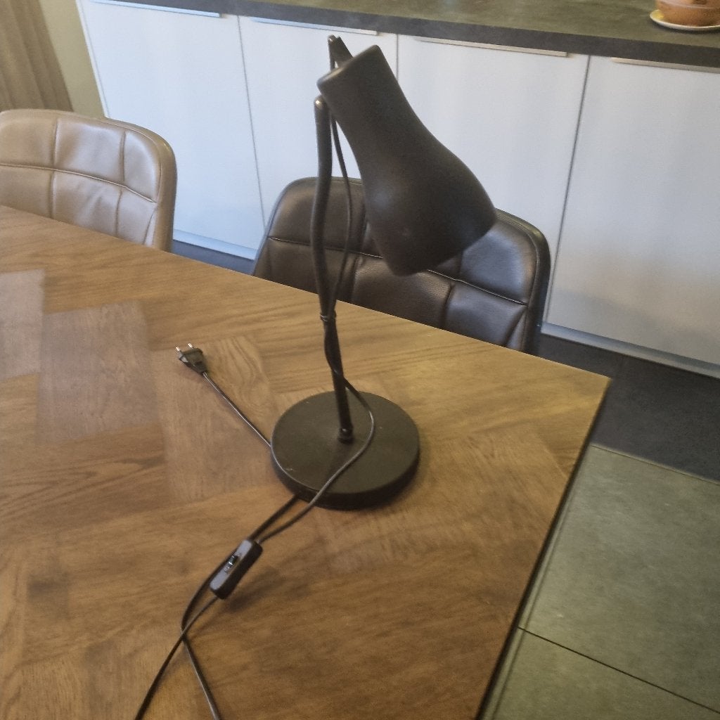 Zwarte bureau lamp, Ophalen of Verzenden