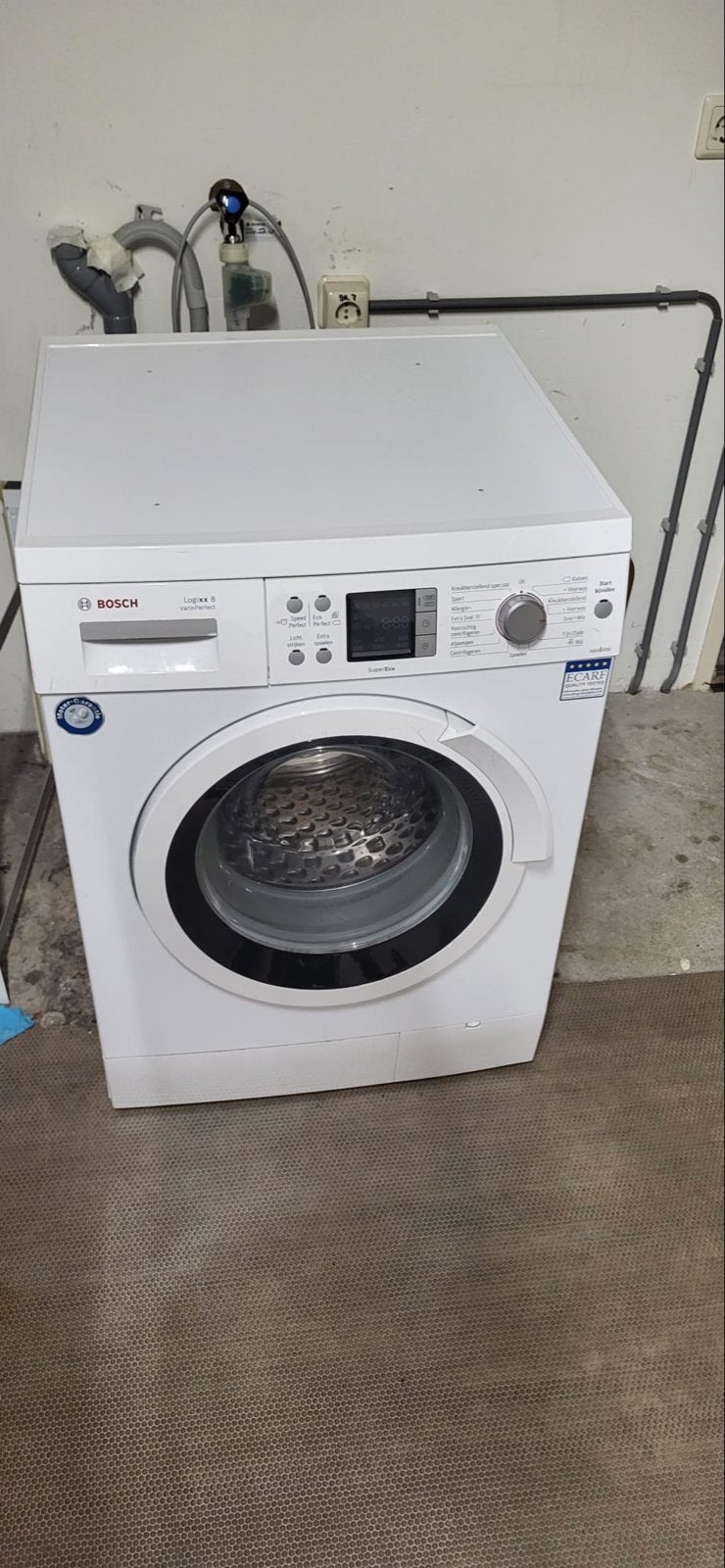 Bosch Logixx 8 VarioPerfect Wasmachine - Zo goed als nieuw, 1200 tot 1600 toeren, 8 tot 10 kg, Ophalen of Verzenden, Zo goed als nieuw