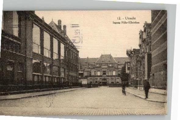 Utrecht Ingang RijksKlinieken  st 1928 Galeries Modern nr12, Verzenden, 1920 tot 1940, Ongelopen, Utrecht