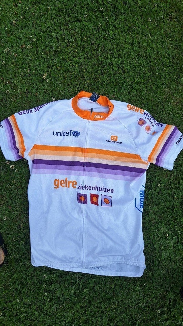 Wielershirt Gelre Ziekenhuizen XXL, Wit, Overige maten, Ophalen of Verzenden, Zo goed als nieuw
