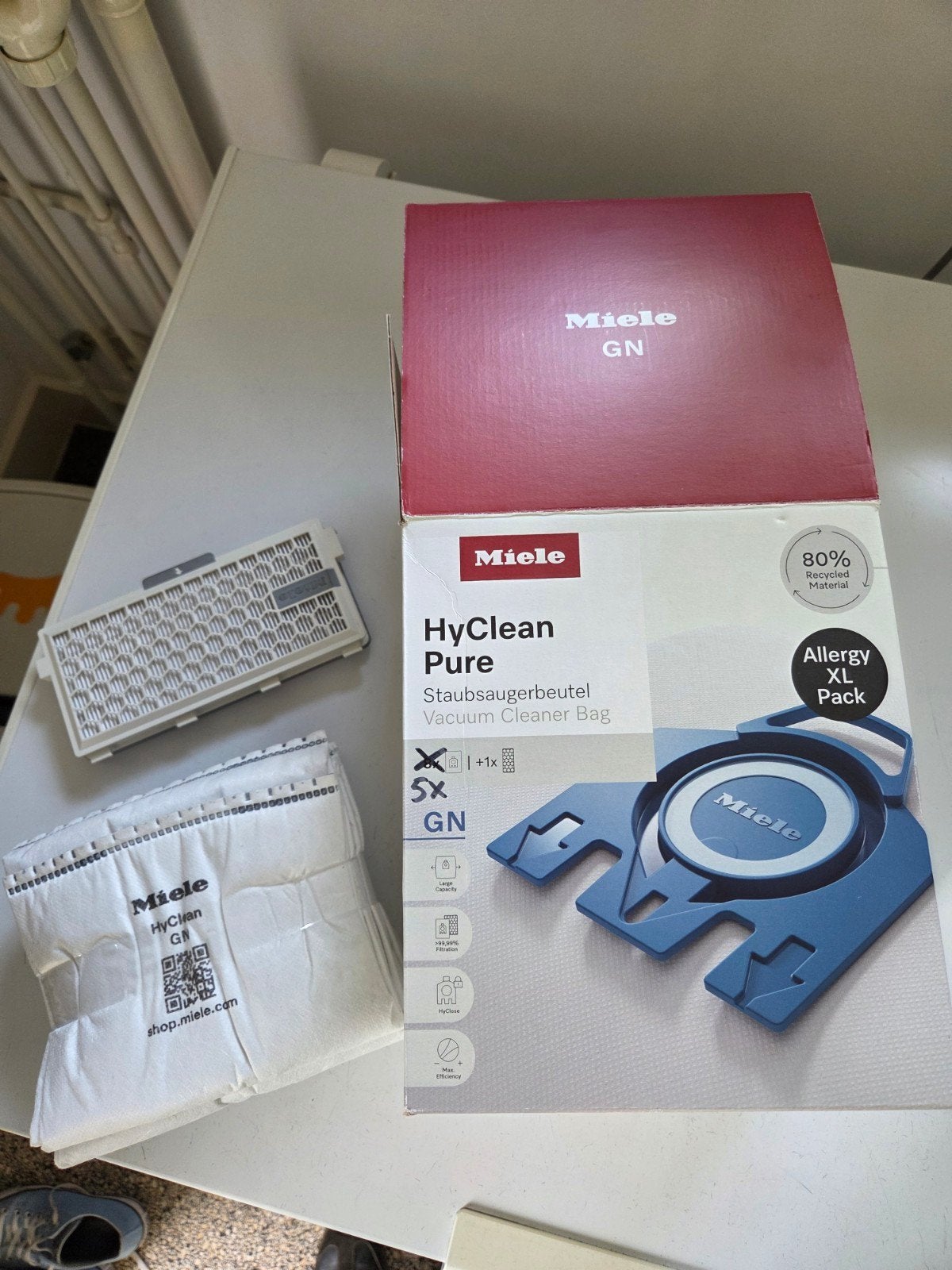 Stofzuigerzakken Miele HyClean Pure GN, Stofzak, Nieuw, Ophalen of Verzenden, Miele
