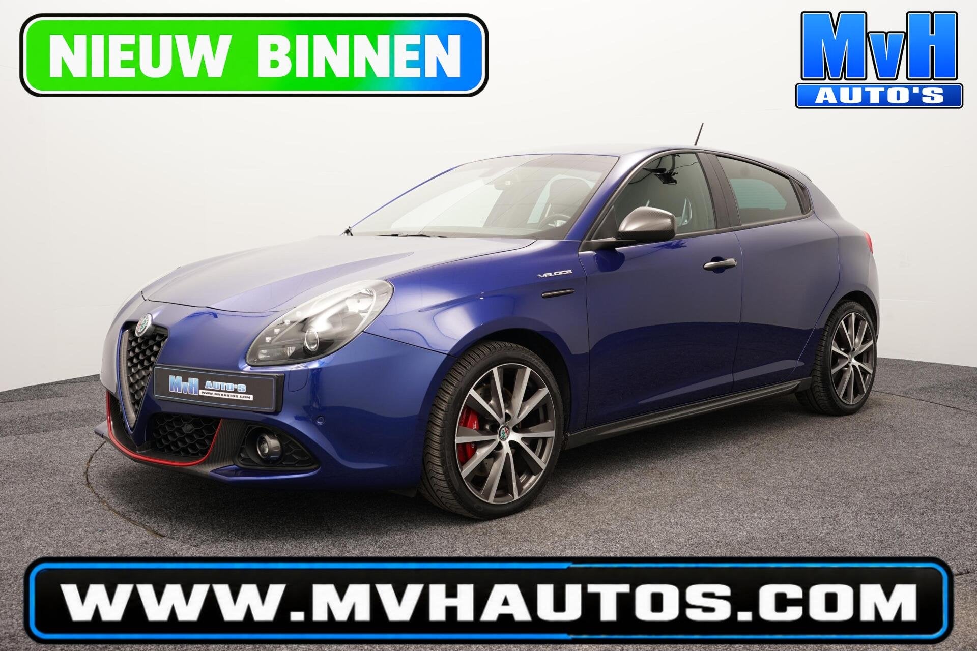 Alfa Romeo Giulietta 1.750 Turbo Veloce|LED|TREKH|KUIPSTOEL, Auto's, 15 km/l, Gebruikt, 4 cilinders, Blauw