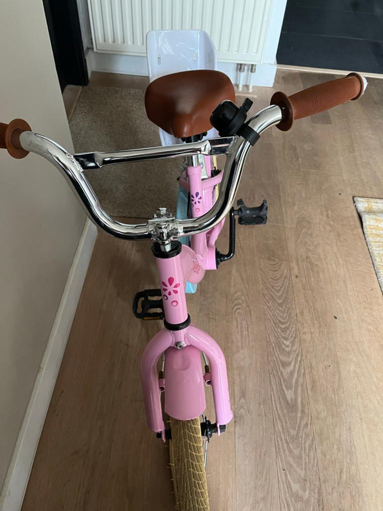 16 inch meisjesfiets - Roze Sweetie, Fietsen en Brommers, Fietsen | Meisjes, Ophalen, Gebruikt, 16 inch