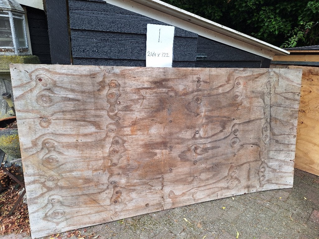 Houten platen 18 mm - 244 x 122 cm, Ophalen, Gebruikt, Hout, Minder dan 20 mm