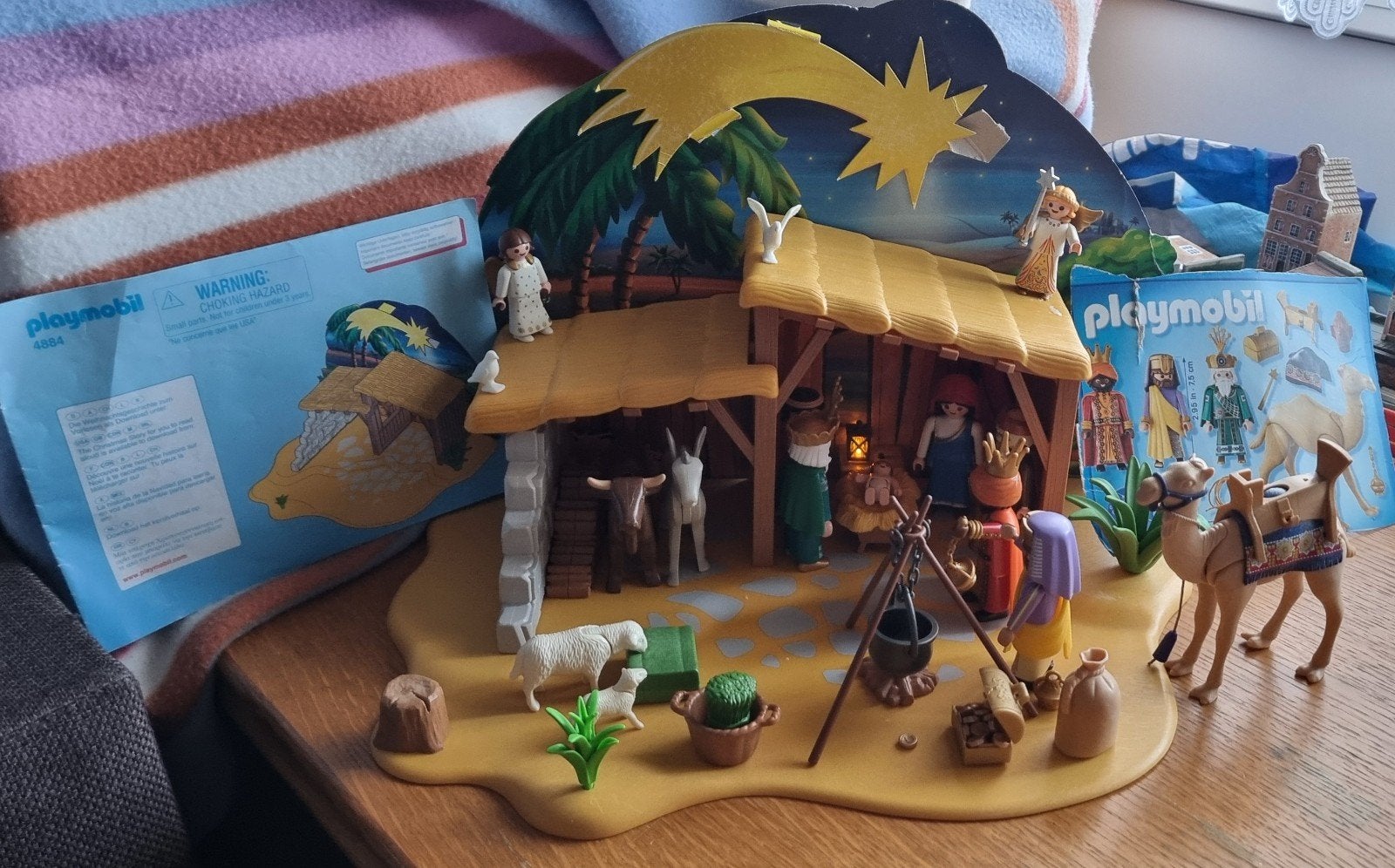Playmobil 4884 groten kerstal. zo goed als nieuwe., Kinderen en Baby's, Speelgoed | Playmobil, Complete set, Overige typen, Ophalen of Verzenden