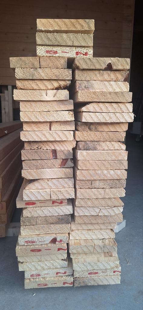 Vuren planken 480x12,5x2,2cm, Ophalen, Minder dan 25 mm, Nieuw, Plank
