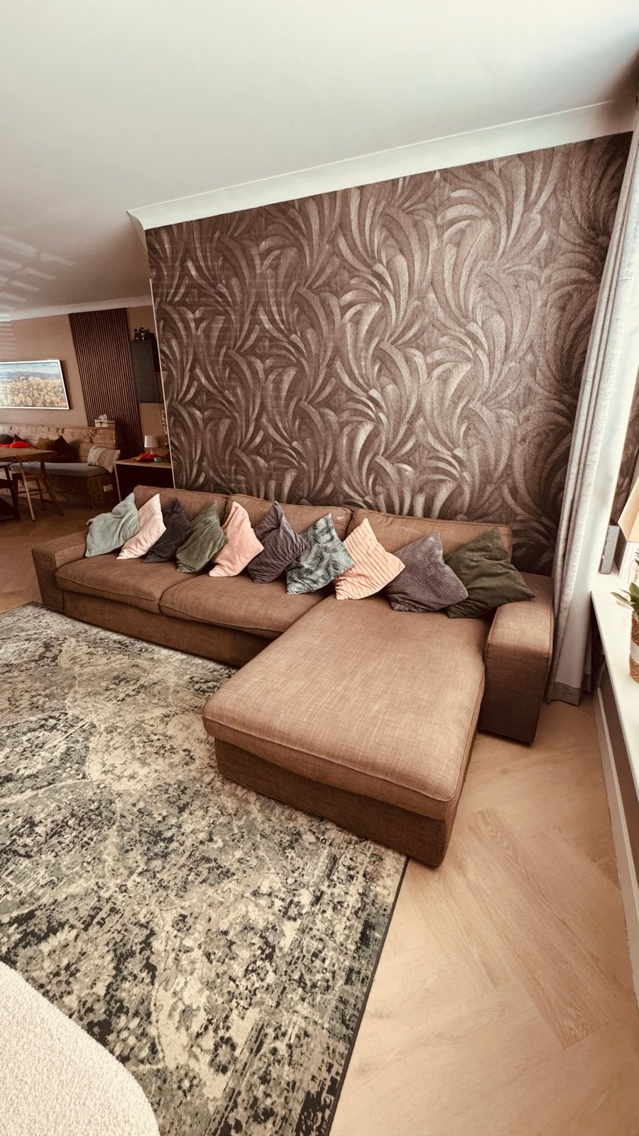 Vandaag ophalen! IKEA KIVIK Hoekbank met chaise longue, Huis en Inrichting, Ophalen, Gebruikt, 100 tot 125 cm, Hoekbank