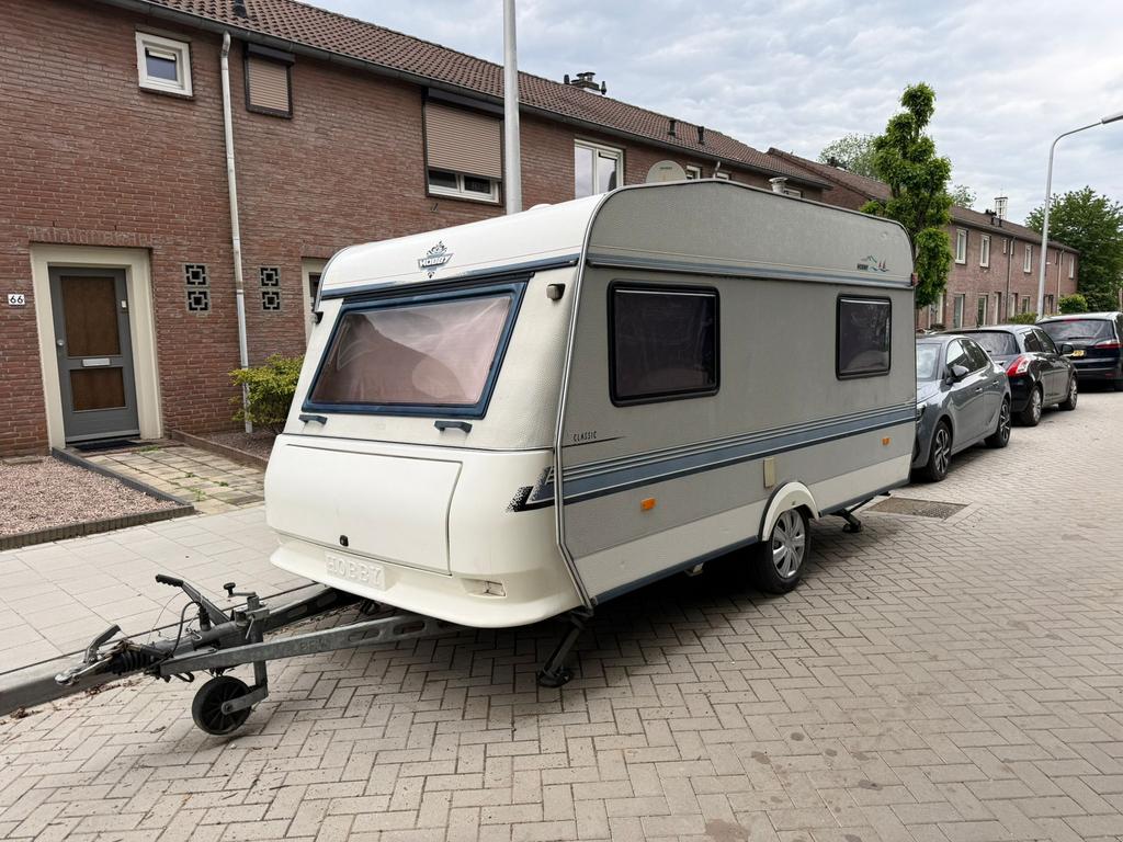 Hobby classic met voortent 1994, Caravans en Kamperen, Caravans, Rondzit, Hobby, Particulier, Tot en met 4