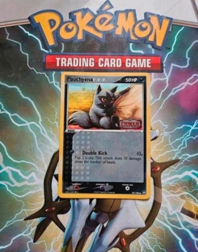 Poochyena 58/108 reverse holo Ex Power Keepers pokemon kaart, Ophalen of Verzenden, Gebruikt, Losse kaart, Foil