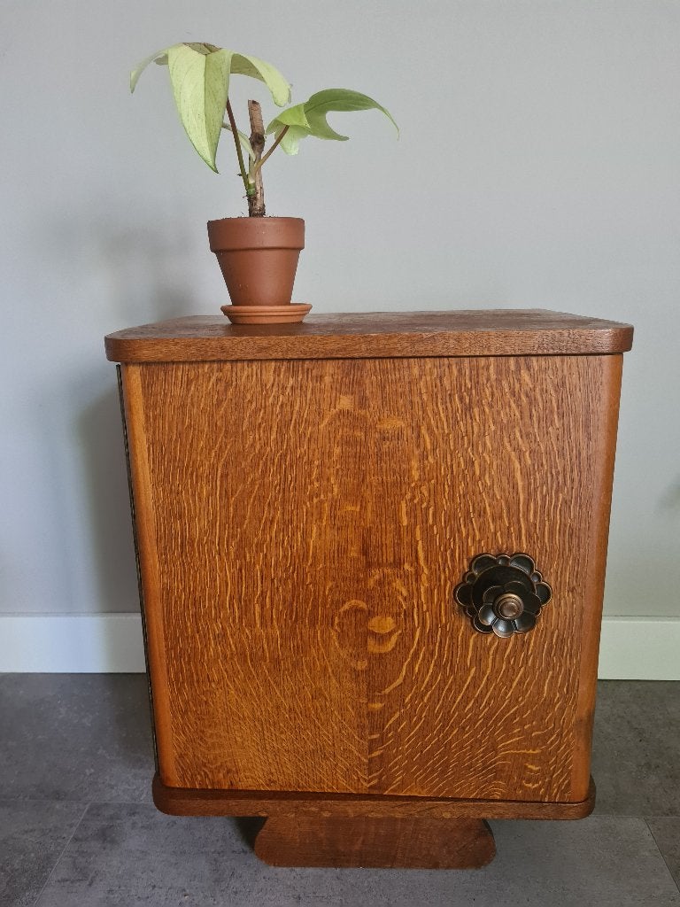 Art Deco nachtkast jaren 20/30 Amsterdamse school Vintage, Ophalen of Verzenden