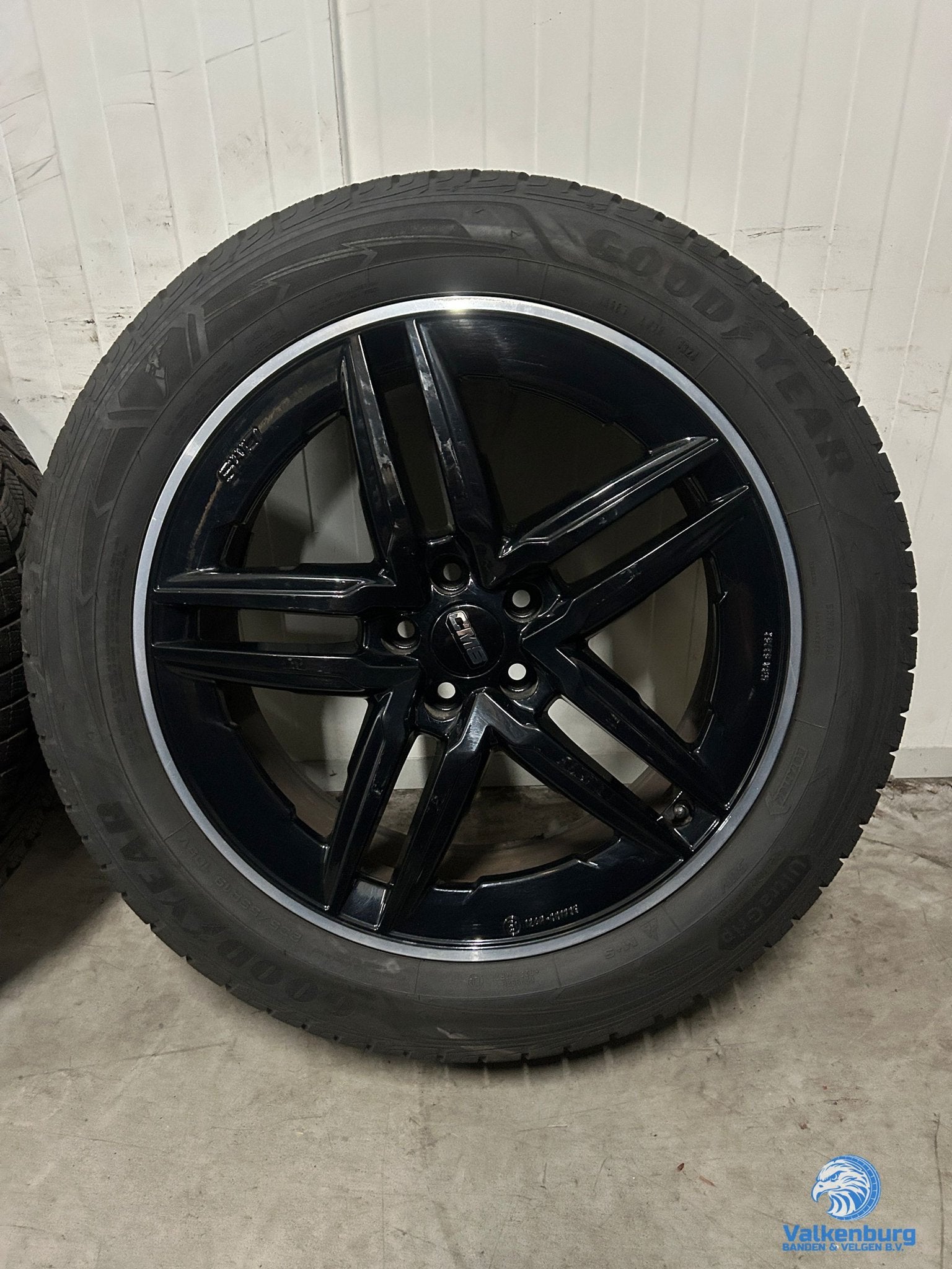 7-8mm! Lynk & Co Volvo XC60 XC90 19 inch zwarte velgen 5x108, 19 inch, Gebruikt, -, -