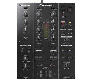 Pioneer DJ DJM 350 DJM350 mixer mengpaneel zwart of wit, Ophalen of Verzenden, Zo goed als nieuw, Minder dan 5 kanalen, Microfooningang