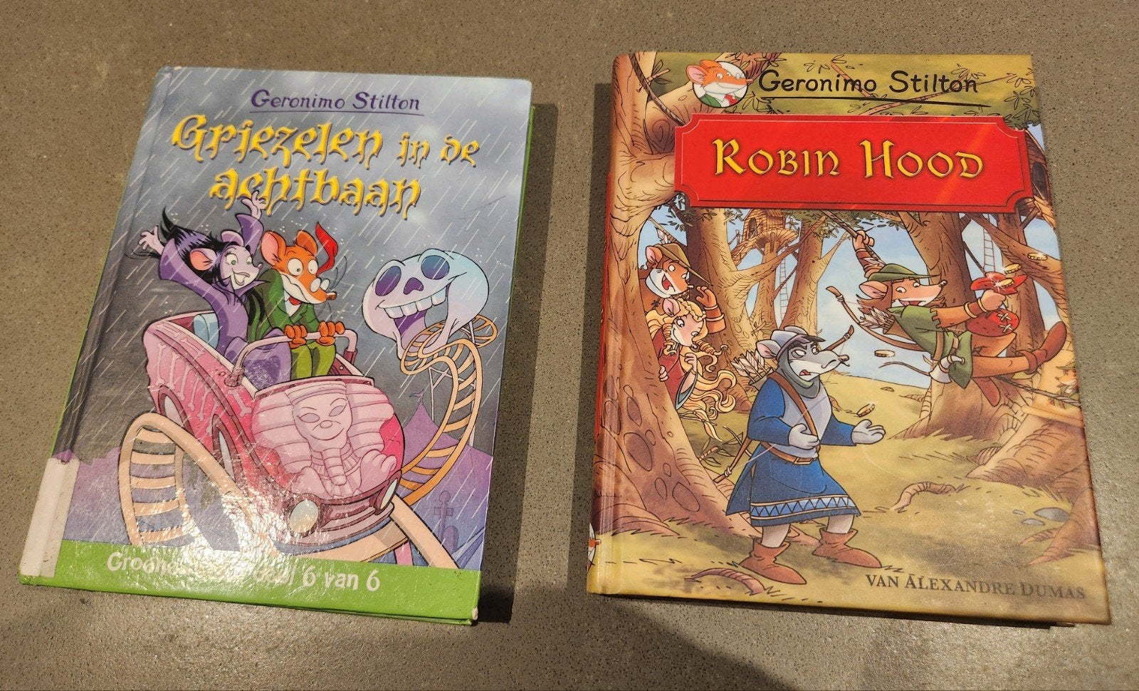 Geronimo Stilton 2 boeken, Boeken, Ophalen of Verzenden, Zo goed als nieuw, Alexander Dumas, Fictie
