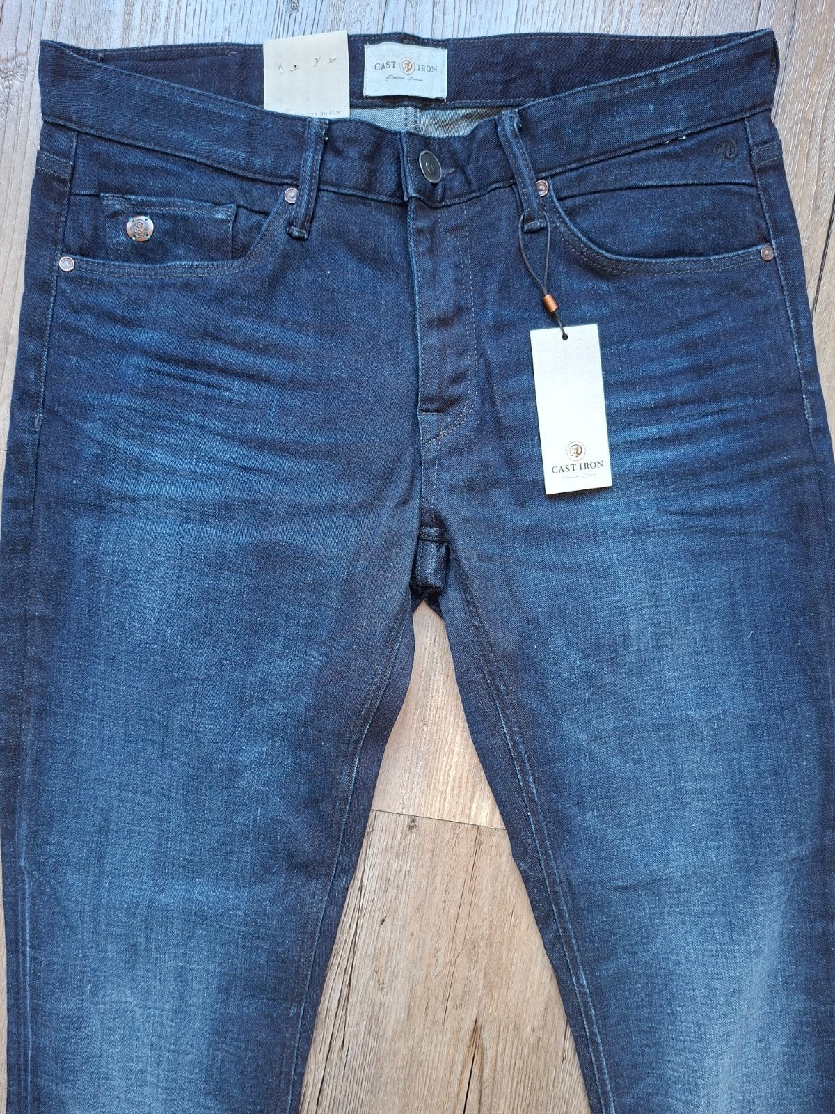 CAST IRON Riser slimfit jeans W34 L36, Blauw, Nieuw, Ophalen of Verzenden, W33 - W34 (confectie 48/50)