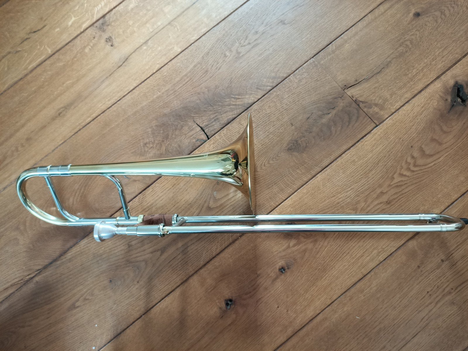 Roy Benson AT-201 Alttrombone met koffer, Ophalen, Zo goed als nieuw, Alt, Met koffer