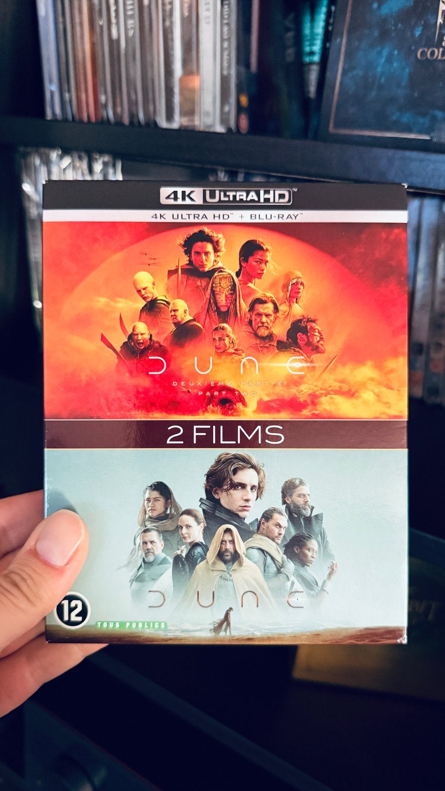Dune: Part One & Part Two 4K Ultra HD + Blu-ray Boxset, Cd's en Dvd's, Blu-ray, Zo goed als nieuw, Science Fiction en Fantasy
