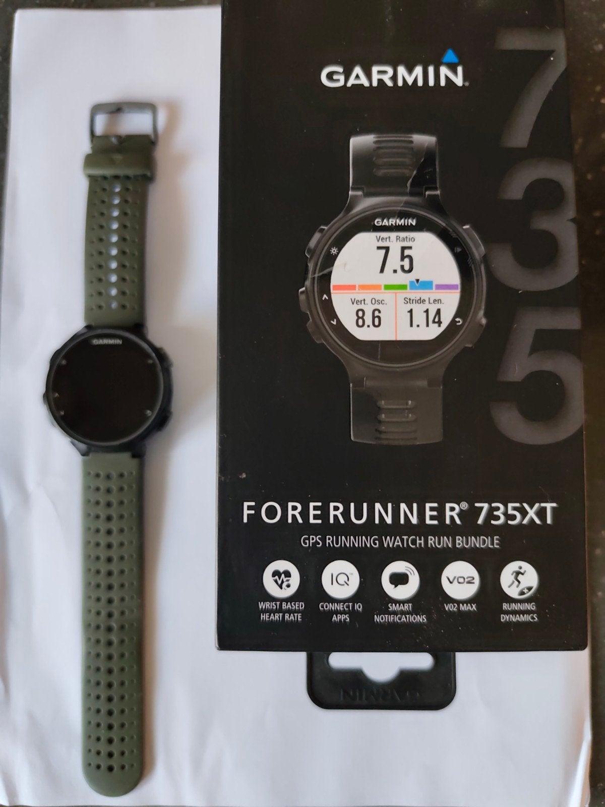 Garmin Forerunner 735XT GPS Multisport Horloge, Ophalen of Verzenden, GPS, Zwart, Android