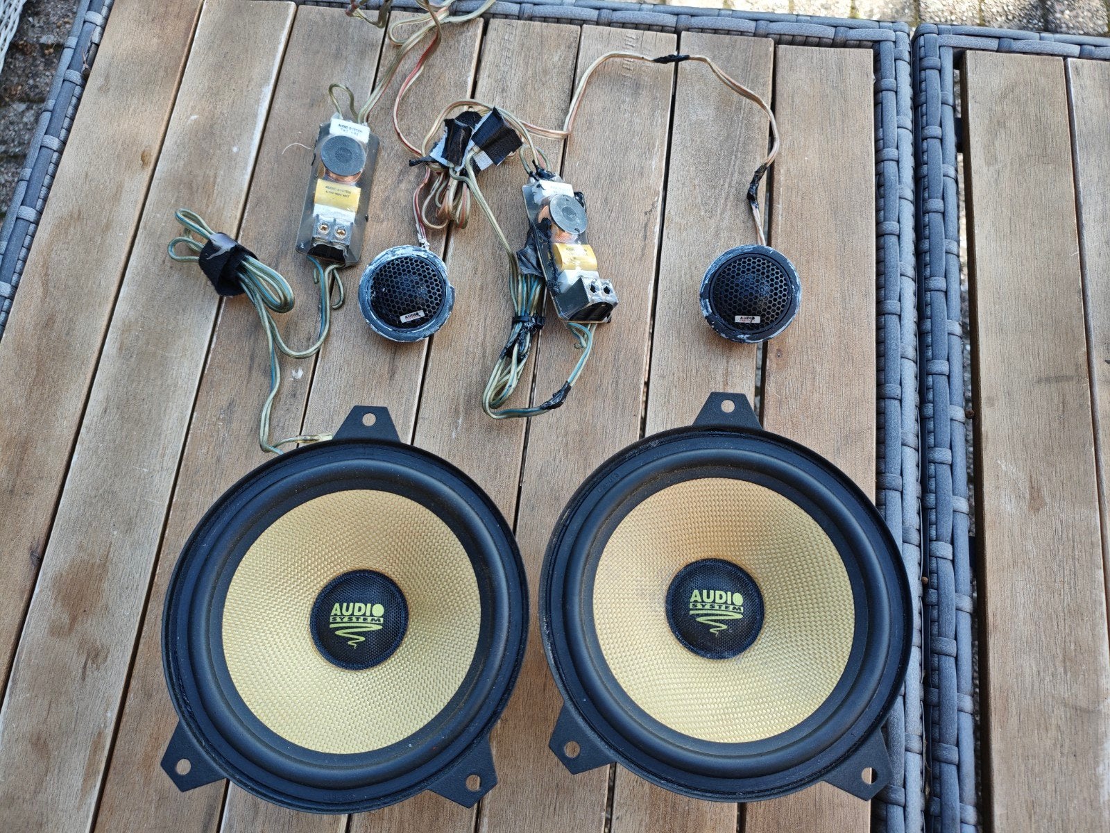 Audio System X-ion compo set BMW E46 (1 midwoofer defect), Ophalen of Verzenden, Gebruikt