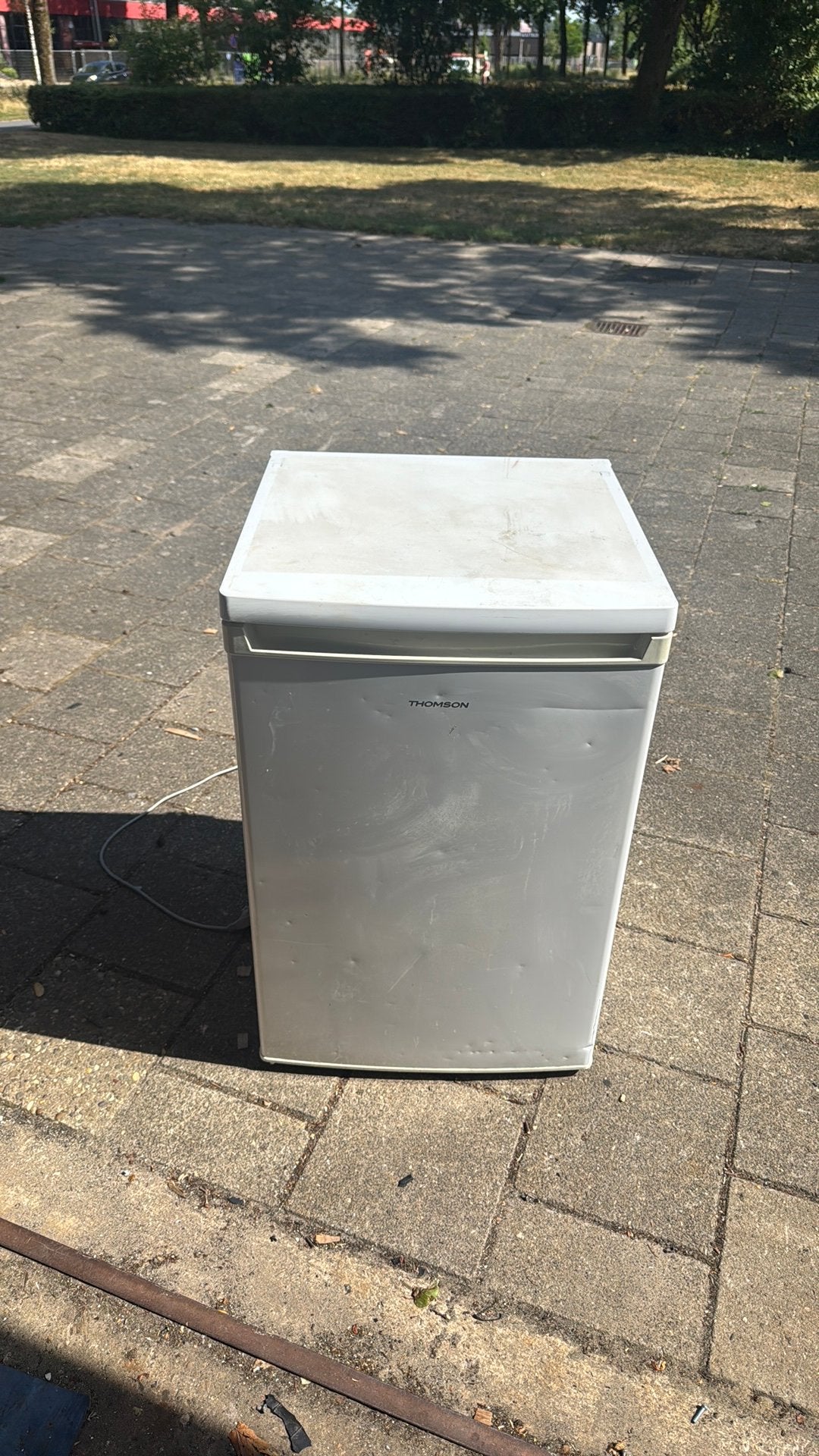 Koelkast tafelmodel met vriezvak breed 54 cm goed werk, 85 tot 120 cm, 100 tot 150 liter, Ophalen of Verzenden, Zo goed als nieuw