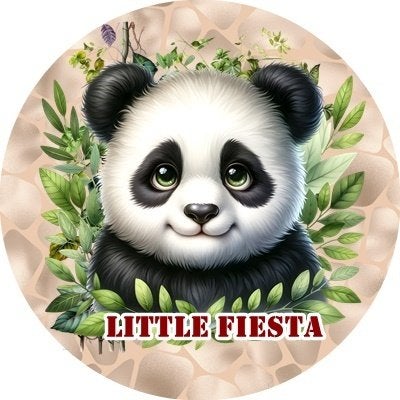 lf900 ouwel panda 20x4,7cm eetbare cupcake rondjes vers, Ophalen of Verzenden, Nieuw, Cupcakes, Serveervorm
