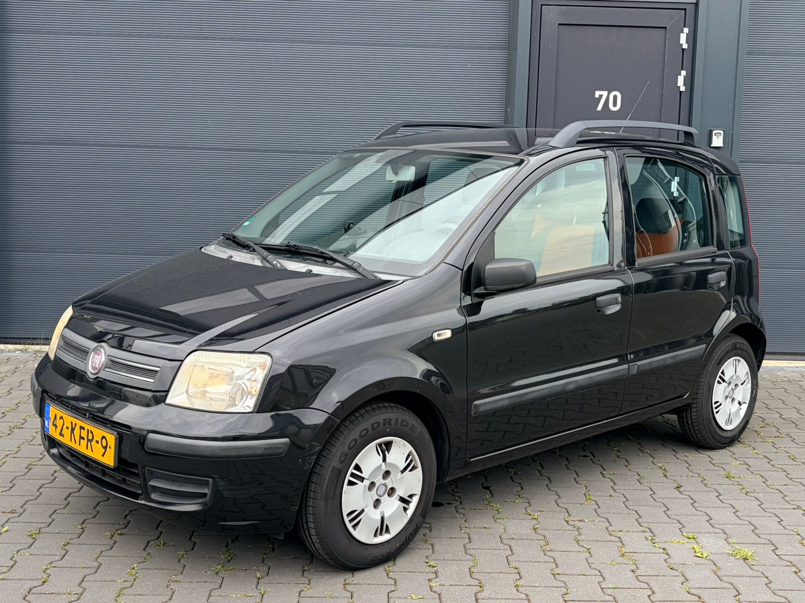 Nette Fiat Panda | Airco | Nwe. Banden | Elektr. Ramen |, Auto's, Fiat, Voorwielaandrijving, Metallic lak, 1242 cc, Zwart