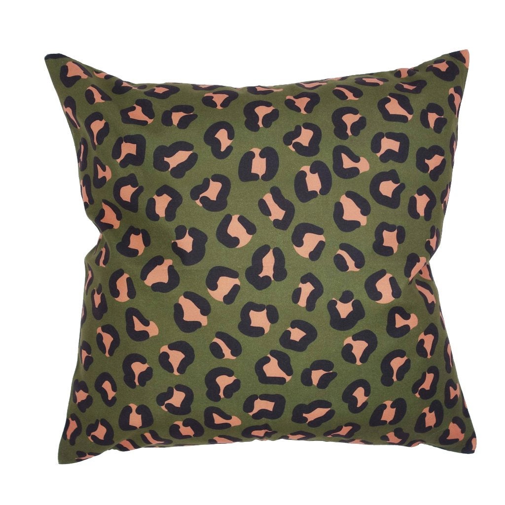 Kussenhoes Luipaard Panter dierenprint groen 45 x 45 cm, Huis en Inrichting, Woonaccessoires | Kussens, Dekussenkraam@gmail.com