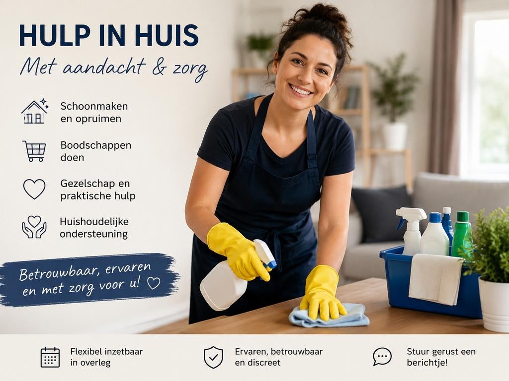 Huishoudelijke hulp Apeldoorn – ervaren & betrouwbaar, Diensten en Vakmensen, Huishoudelijke hulp, Schoonmaken