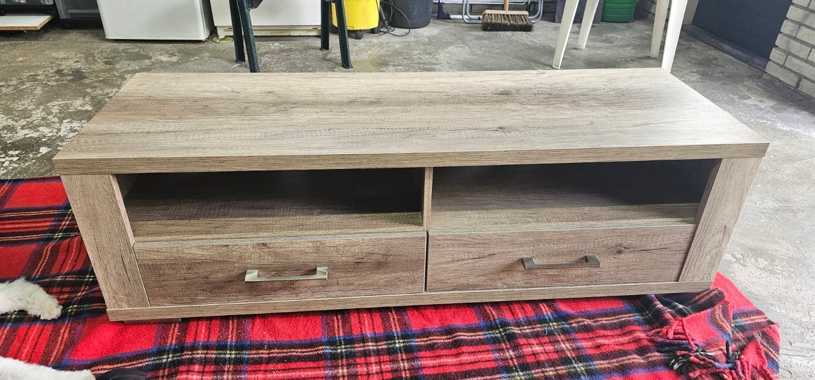 TV-meubel met lades, Ophalen, 100 tot 150 cm, Zo goed als nieuw, Minder dan 100 cm