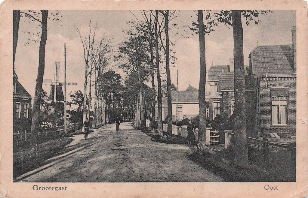 702-429-025 Oost Grootegast, Verzamelen, Ansichtkaarten | Nederland, Verzenden, Voor 1920, Groningen