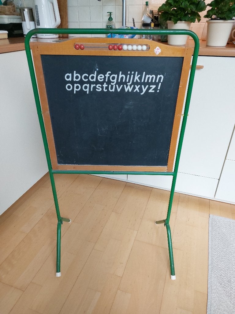 Vintage Schoolbord voor kinderen, Ophalen, Gebruikt, Meubelstuk of Keukentje