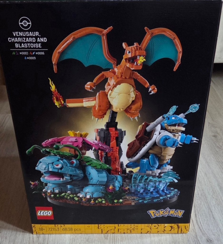 Lego Pokémon Venusaur, Charizard en Blastoise set, Overige thema's, Lego, Nieuw, Ophalen of Verzenden