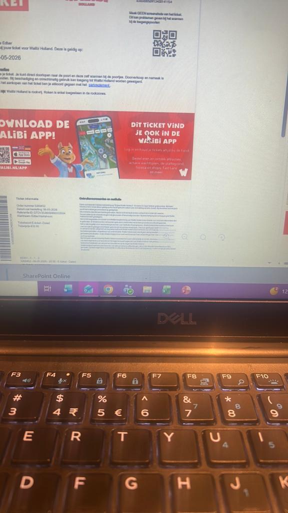 2 walibi tickets, Tickets en Kaartjes, Twee personen, Ticket of Toegangskaart