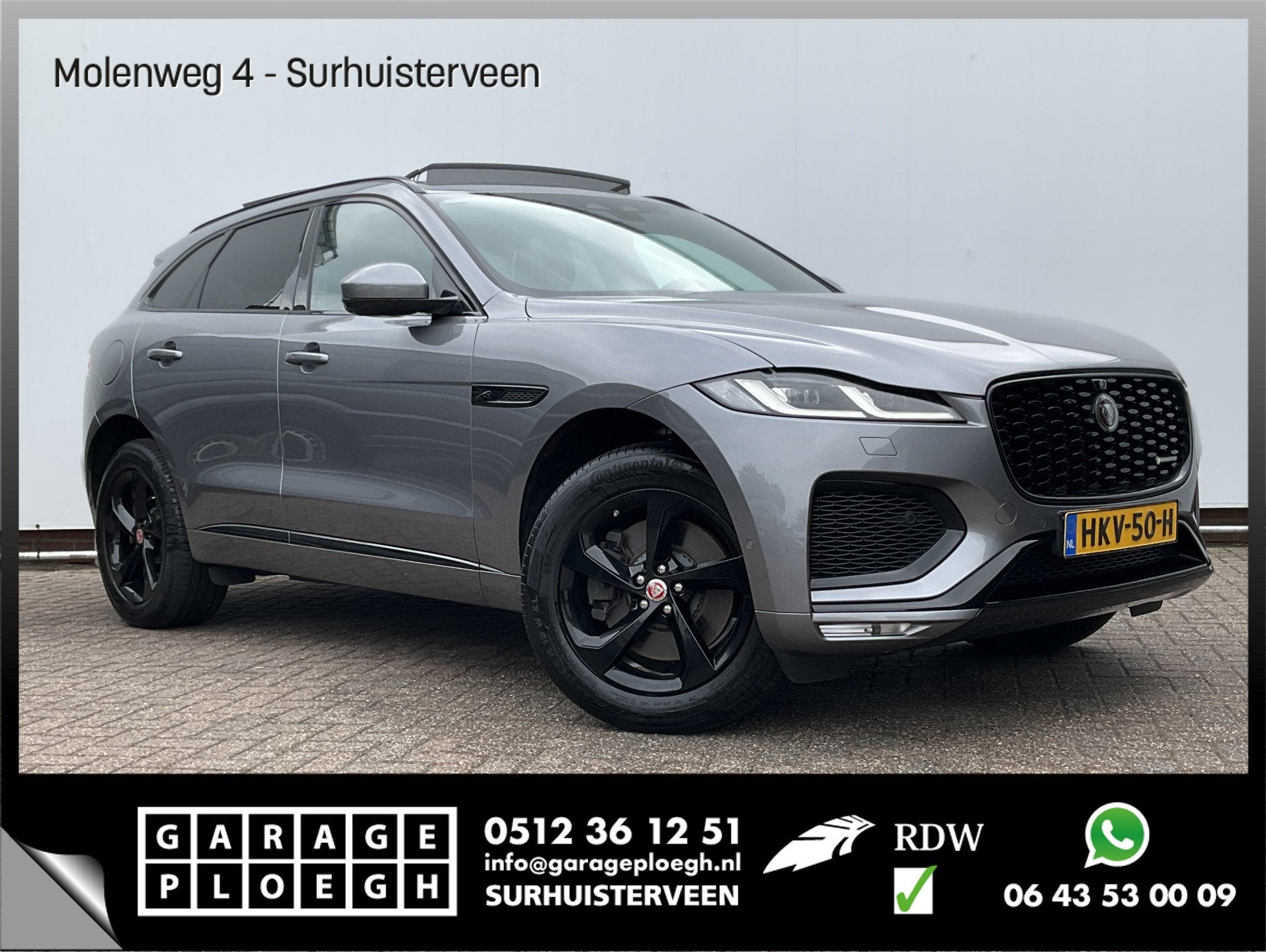 Jaguar F-Pace 2.0 P400e PHEV R-Dynamic SE Pano 360 Meridia, Auto's, Jaguar, Automaat, 404 pk, Gebruikt, Euro 6