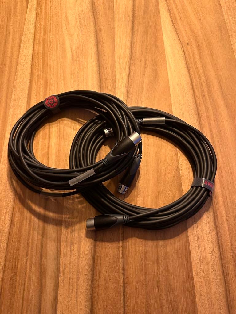 2x Procab 10 meter CLA901 XLR male - XLR female kabel, Ophalen, Zo goed als nieuw, Speaker of Versterker