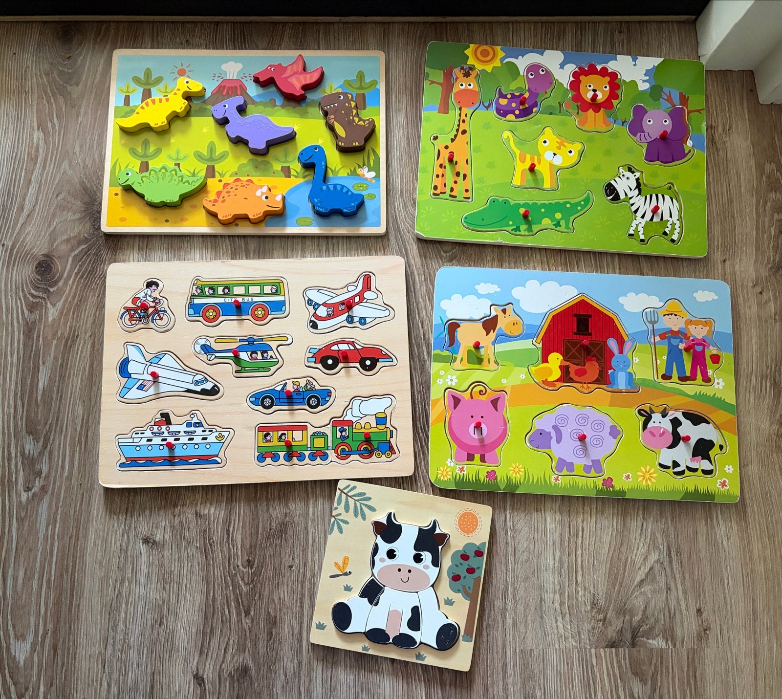 Houten puzzels, 2 tot 4 jaar, Gebruikt, Ophalen of Verzenden, Van hout