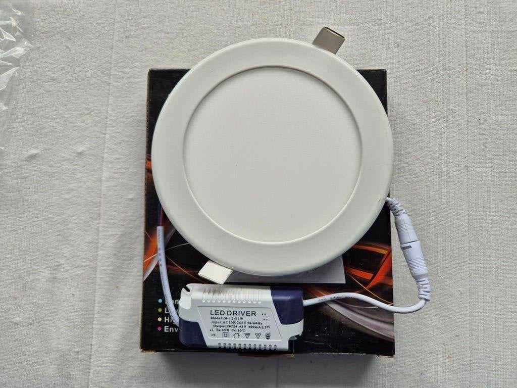 UITVERKOOP: LED witte Plafondlamp Inbouwspot 12W (laatste 2), Huis en Inrichting, Lampen | Spots, Overige materialen, Overige merken
