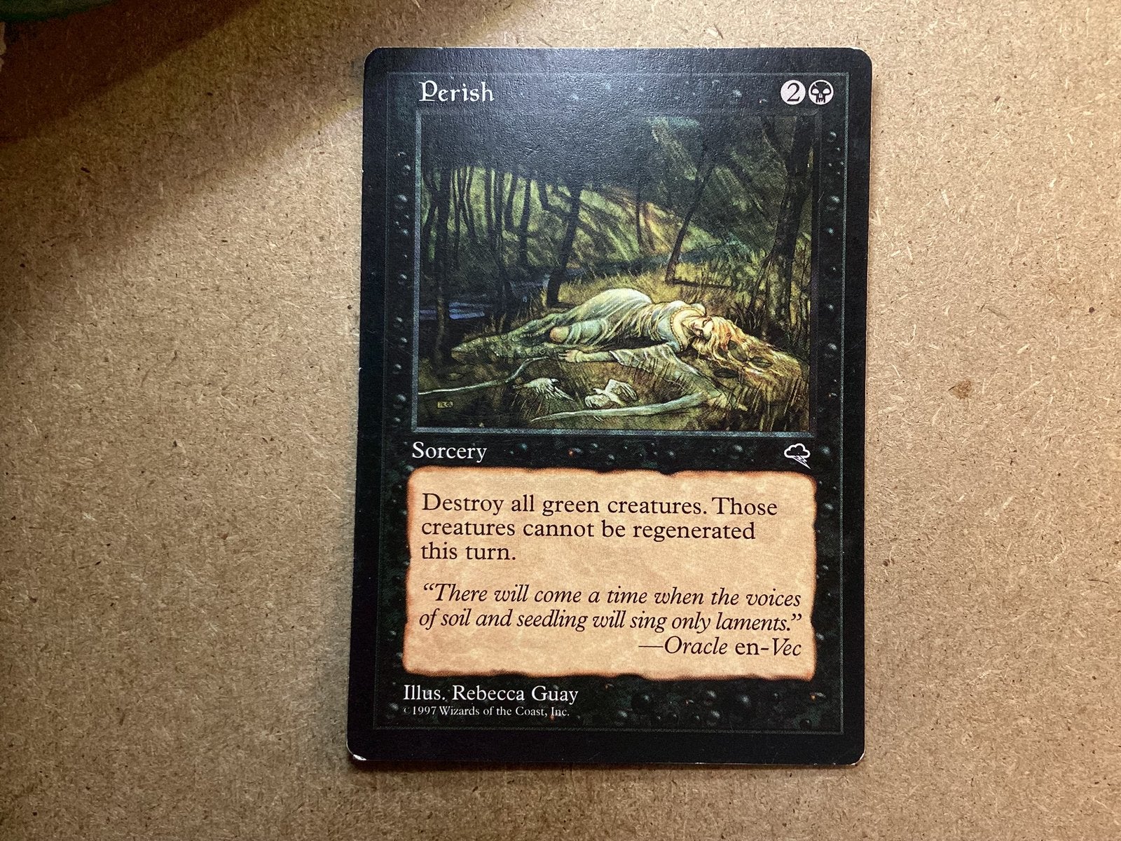 1x Perish (Light Played), Ophalen of Verzenden, Gebruikt, Losse kaart