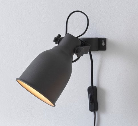IKEA Hektar wandlamp - Donkergrijs, verstelbaar, Ophalen, Gebruikt, E14 (klein), Metaal