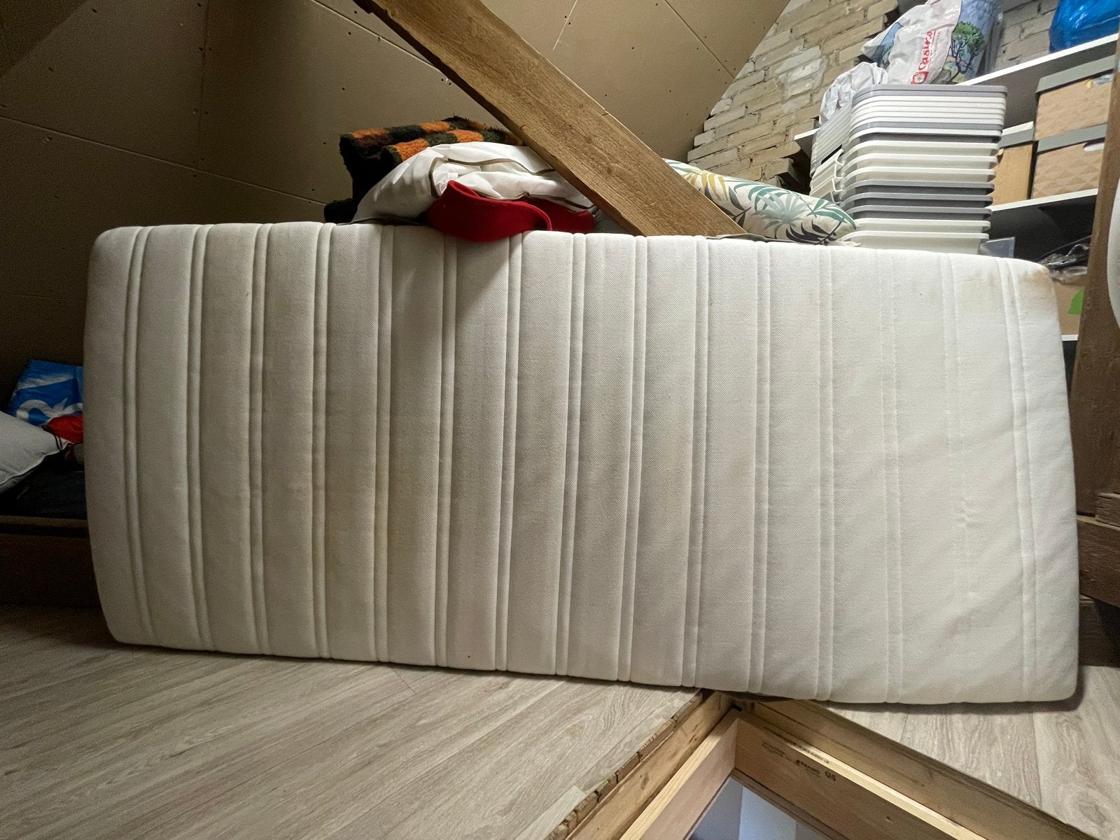 IKEA Malvik foammatras middelhard 90x200 met wasbare hoes, Ophalen, Gebruikt, 90 cm, Eenpersoons