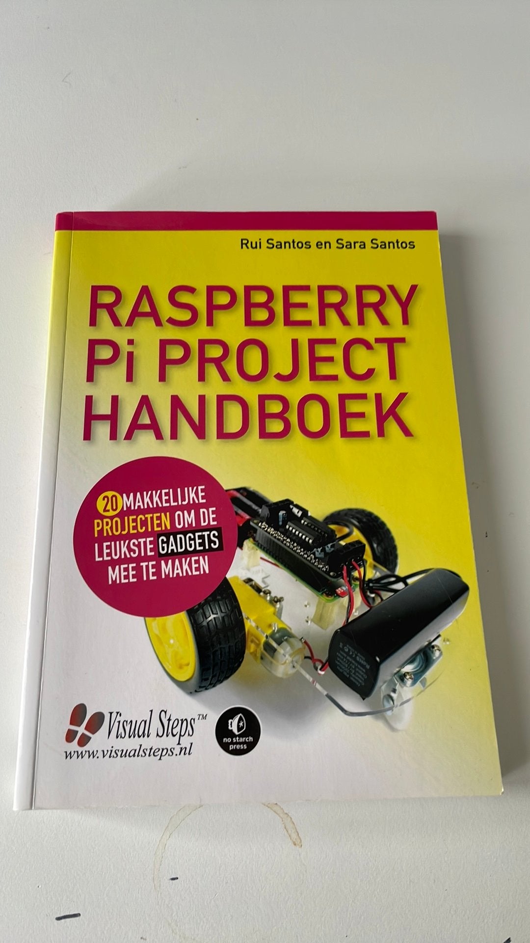 Sara Santos - Raspberry Pi project handboek, Boeken, Informatica en Computer, Zo goed als nieuw, Ophalen of Verzenden