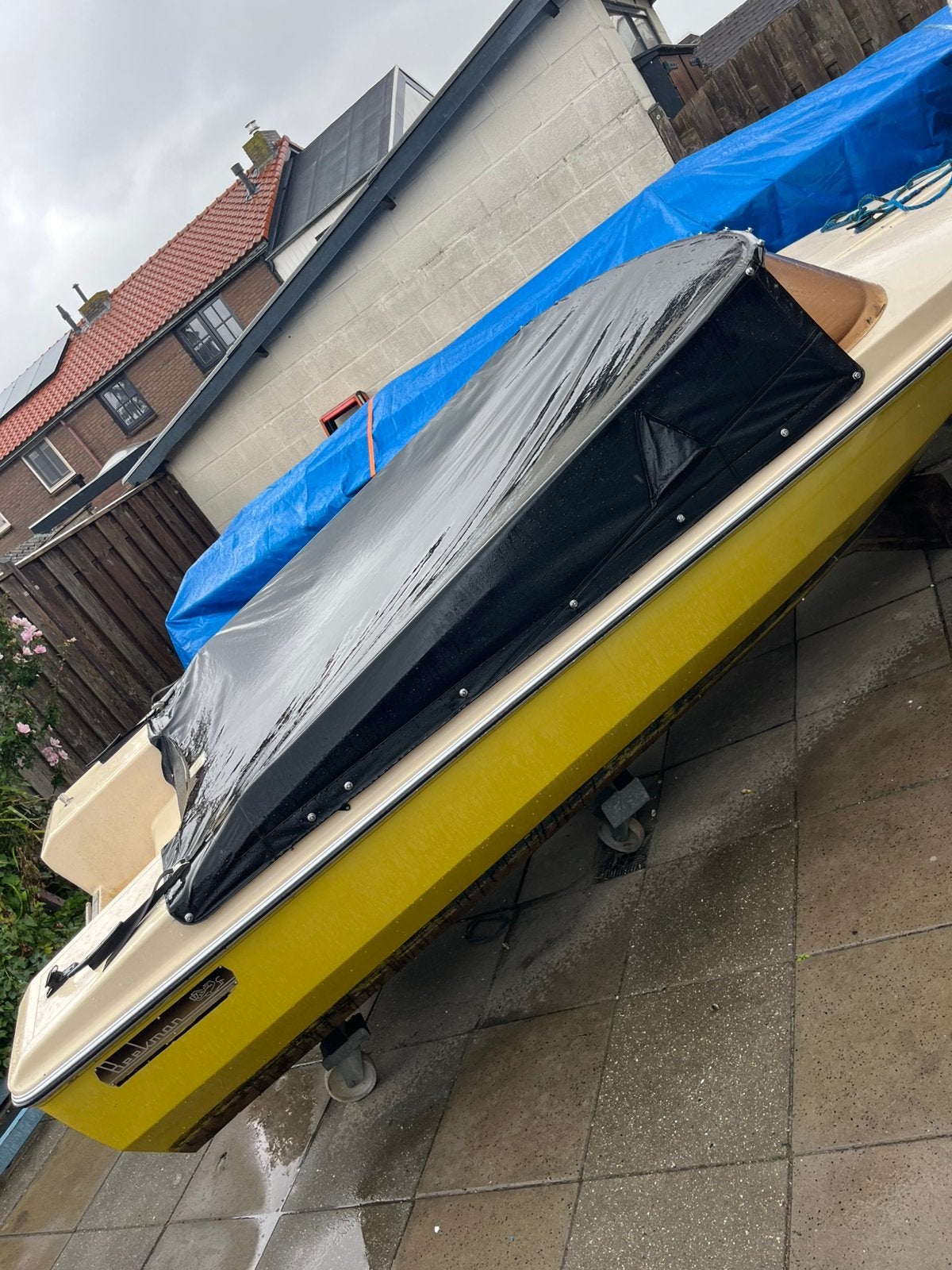 Beekman speedboot johnson 20pk trailer, Watersport en Boten, Ophalen, 10 tot 30 pk, Gebruikt, 4 m