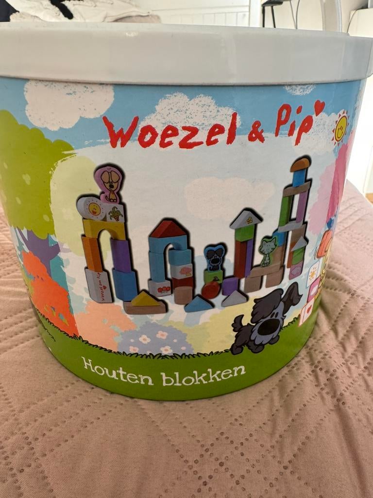Woezel & Pip houten blokken, Ophalen of Verzenden, Zo goed als nieuw