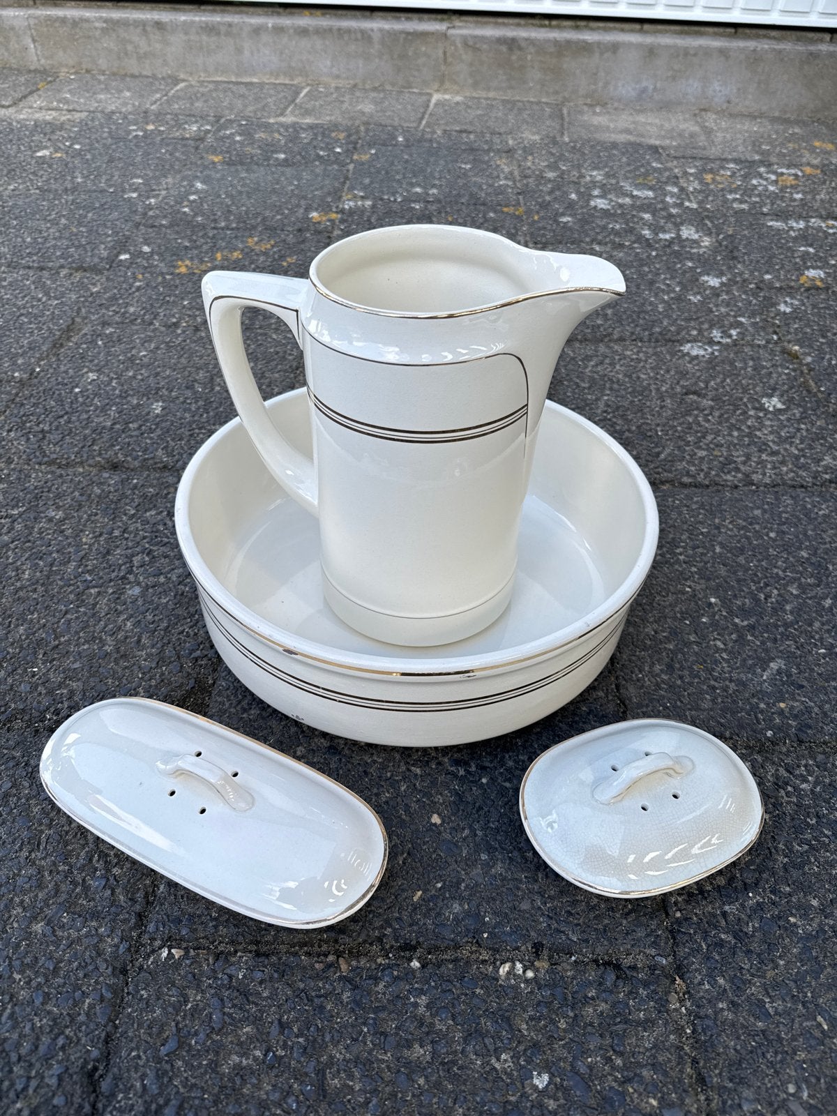 Antieke Villeroy & Boch waskom en kan set, Ophalen of Verzenden