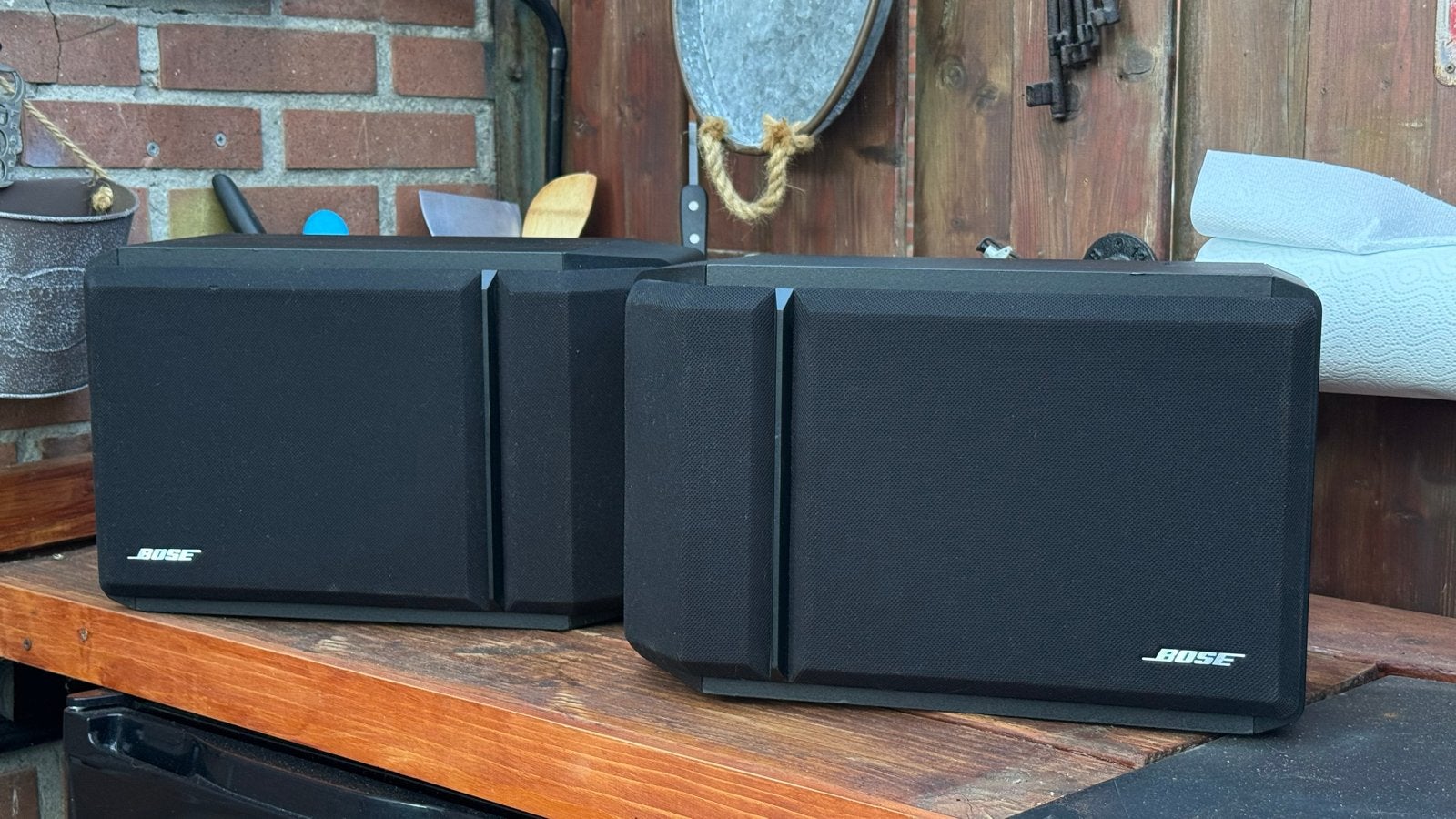 Bose 201 Serie IV Stereo Speakers - Zwart, Audio, Tv en Foto, Ophalen, Stereo speakers, Gebruikt, Bose
