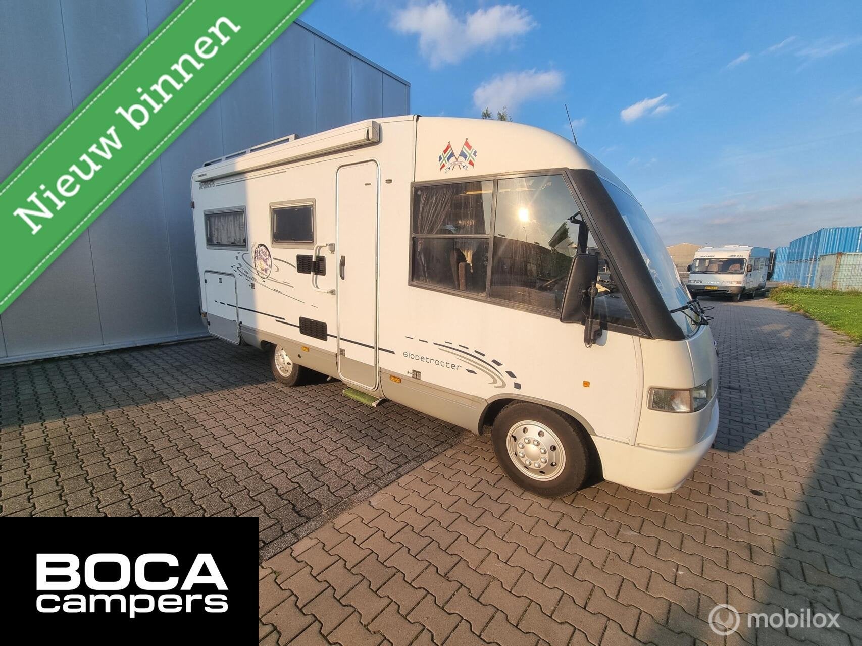 Dethleffs Globetrotter Dakairco l fietsenrek l hefbed, Caravans en Kamperen, Integraal, Ringverwarming, Boiler, Bedrijf
